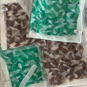 Bundle of 4 Swarovski brand silk scarves